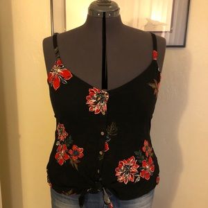 Shyanne button front tie up top
